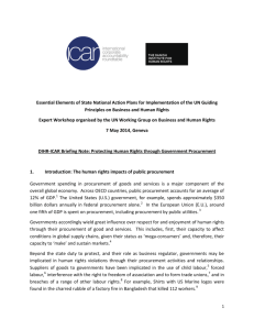 Protecting Human Rights through Government Procurement