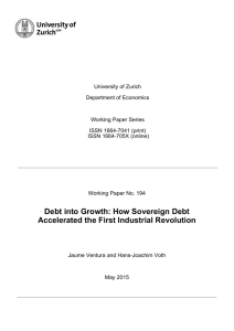 Debt into Growth: How Sovereign Debt Accelerated the First