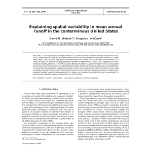 Explaining spatial variability in mean annual runoff in the