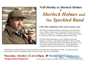 Sherlock Holmes and The Speckled Band