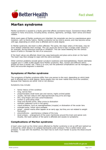 Marfan syndrome - Better Health Channel.