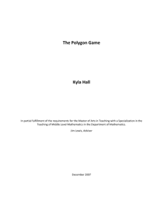 The Polygon Game Kyla Hall
