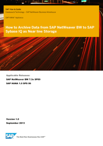 How To Archive Data from SAP BW to Sybase IQ