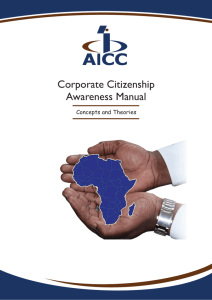 AICC manual 1 last final - African Institute of Corporate Citizenship