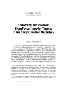 Conversion and Political Expedience: Imperial Themes in the Early