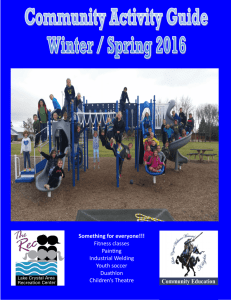 Winter / Spring 2016 - Lake Crystal Wellcome Memorial Schools