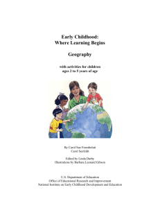 Early Childhood: Where Learning Begins - Geography