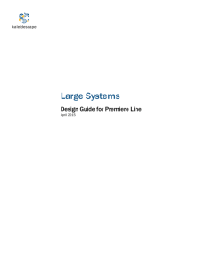 Large Systems Design Guide for Premiere Line