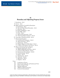 16 Boundary and Adjoining Property Issues
