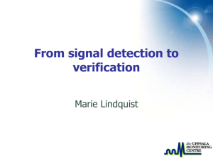 From signal detection to verification