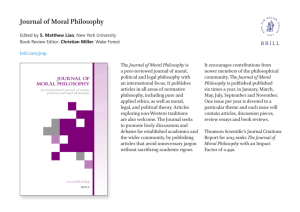 Journal of Moral Philosophy
