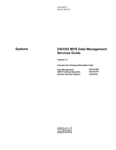 GC26-3875-0 OS/VS2 MVS Data Management