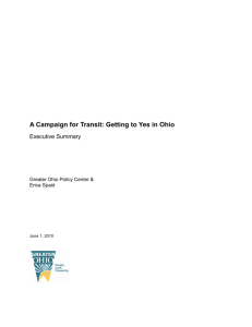 A Campaign for Transit: Getting to Yes in Ohio