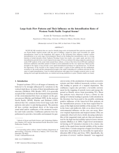 Large-Scale Flow Patterns and Their Influence on the