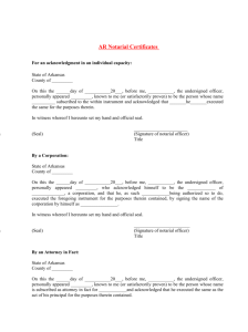 AR Notarial Certificates