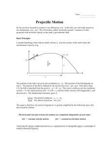 Projectile Motion 2.0