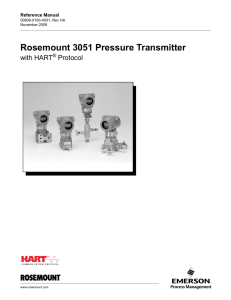 Rosemount 3051 Pressure Transmitter with HART® Protocol