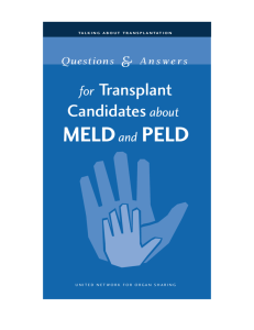 Questsion & Answers for Transplant Candidates About MELD and