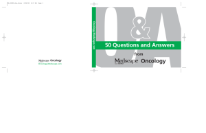Oncology 50 Questions And Answers