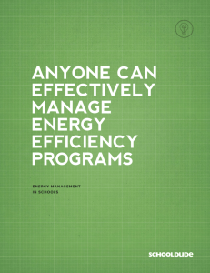 anyone can effectively manage energy efficiency