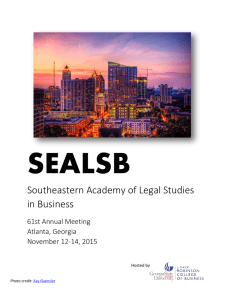 Southeastern Academy of Legal Studies in Business