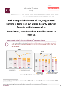 With a net profit before tax of 28%, Belgian retail banking is doing