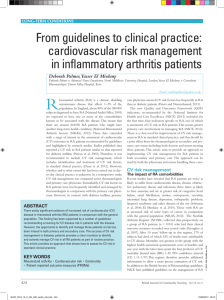From guidelines to clinical practice: cardiovascular risk management
