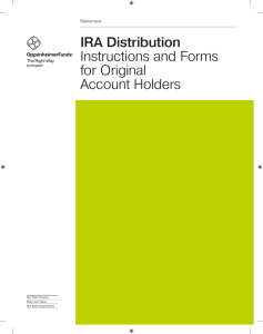 IRA Distribution Booklet