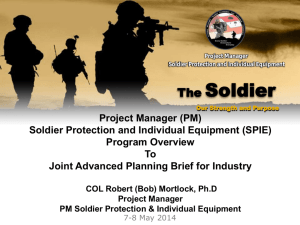 Soldier Protection and Individual Equipment