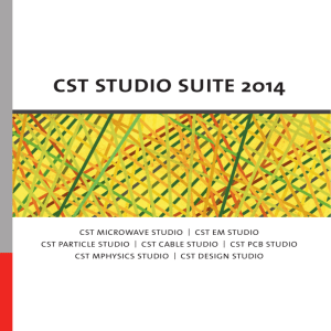 cst studio suite 2014