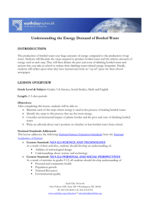 Understanding the Energy Demand of Bottled Water