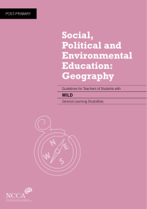 Social, Political and Environmental Education: Geography