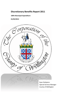 Discretionary Benefits Report 2011
