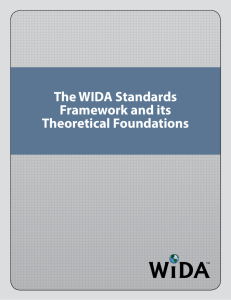 The WIDA Standards Framework and its Theoretical Foundations