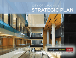 Strategic Plan - the City of Vaughan