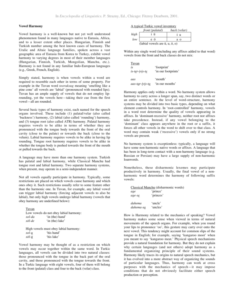 vowel-harmony