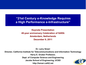 The California Institute for Telecommunications and