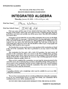 integrated algebra