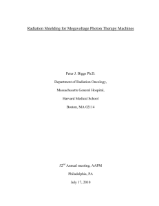 Radiation Shielding for Megavoltage Photon Therapy Machines