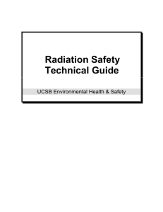 Radiation Safety Technical Guide