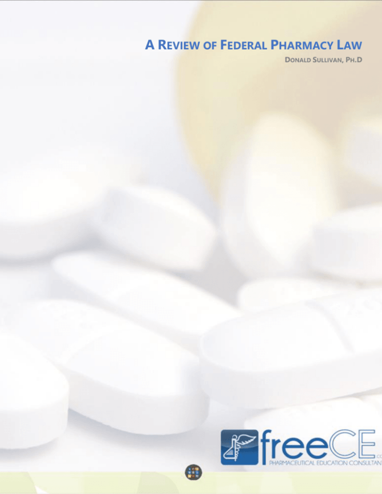 a review of federal pharmacy law