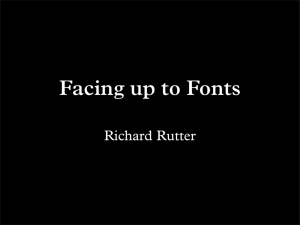 Facing up to Fonts