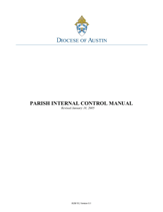 Parish Internal Control Manual