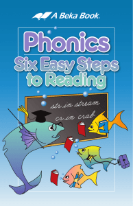Phonics Six Easy Steps to Reading