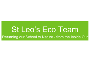 St Leo's Eco Team - Toronto Catholic District School Board