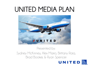 United Airlines Media Plan