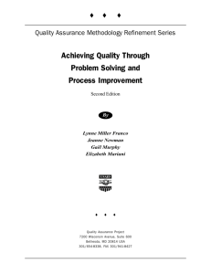 Achieving Quality Through Problem Solving and Process