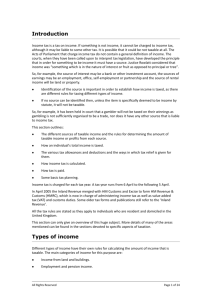 Income tax basics - Gillespie and Anderson