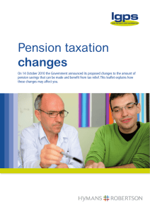 Pension taxation changes