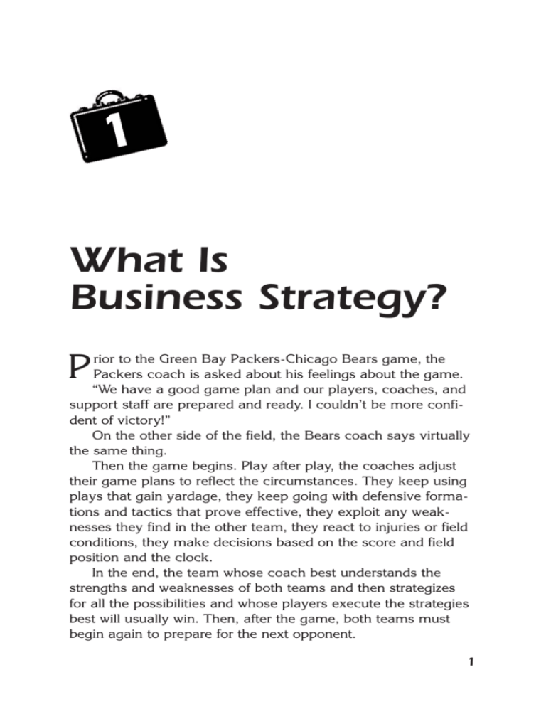 What Is Business Strategy 